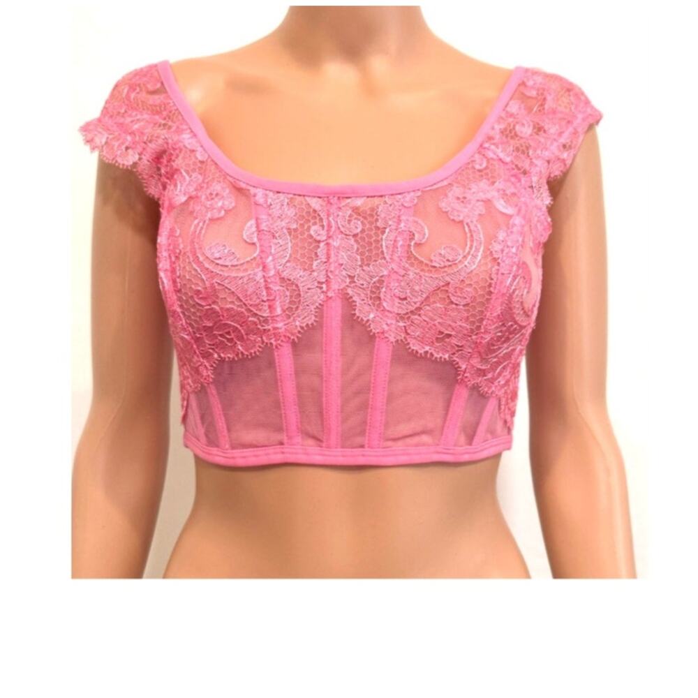 Victoria's Secret Dream Angels M DD Boho cap sleeve corset BC3 3229